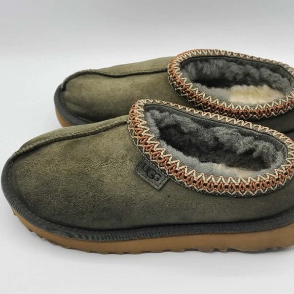UGG Tasman slippers in Olive Green Suede & Shearling size 8 - Picture 9 of 11